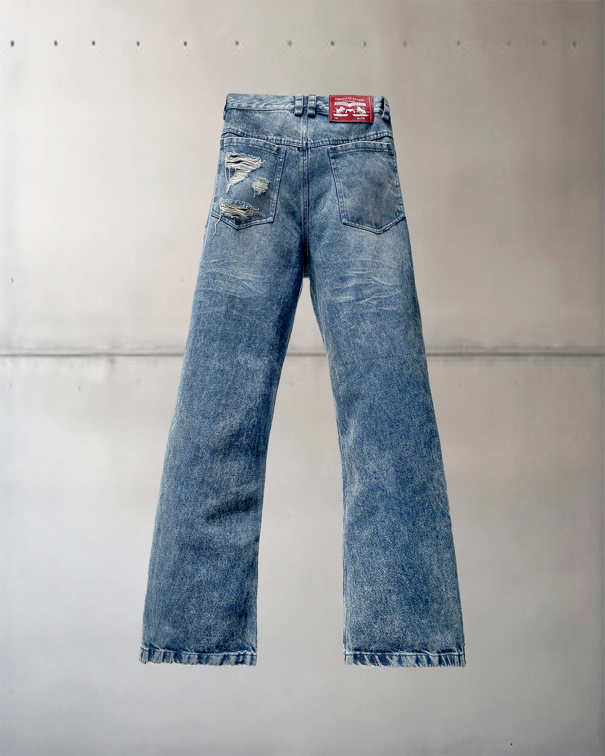2. Bootcut Washed Denim