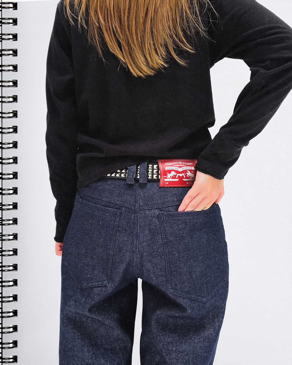 3. Bootcut raw denim indigo