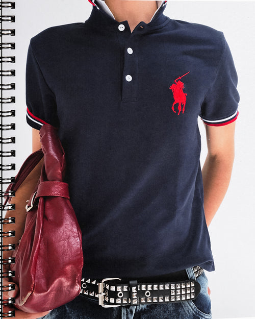 1. Double collar polo