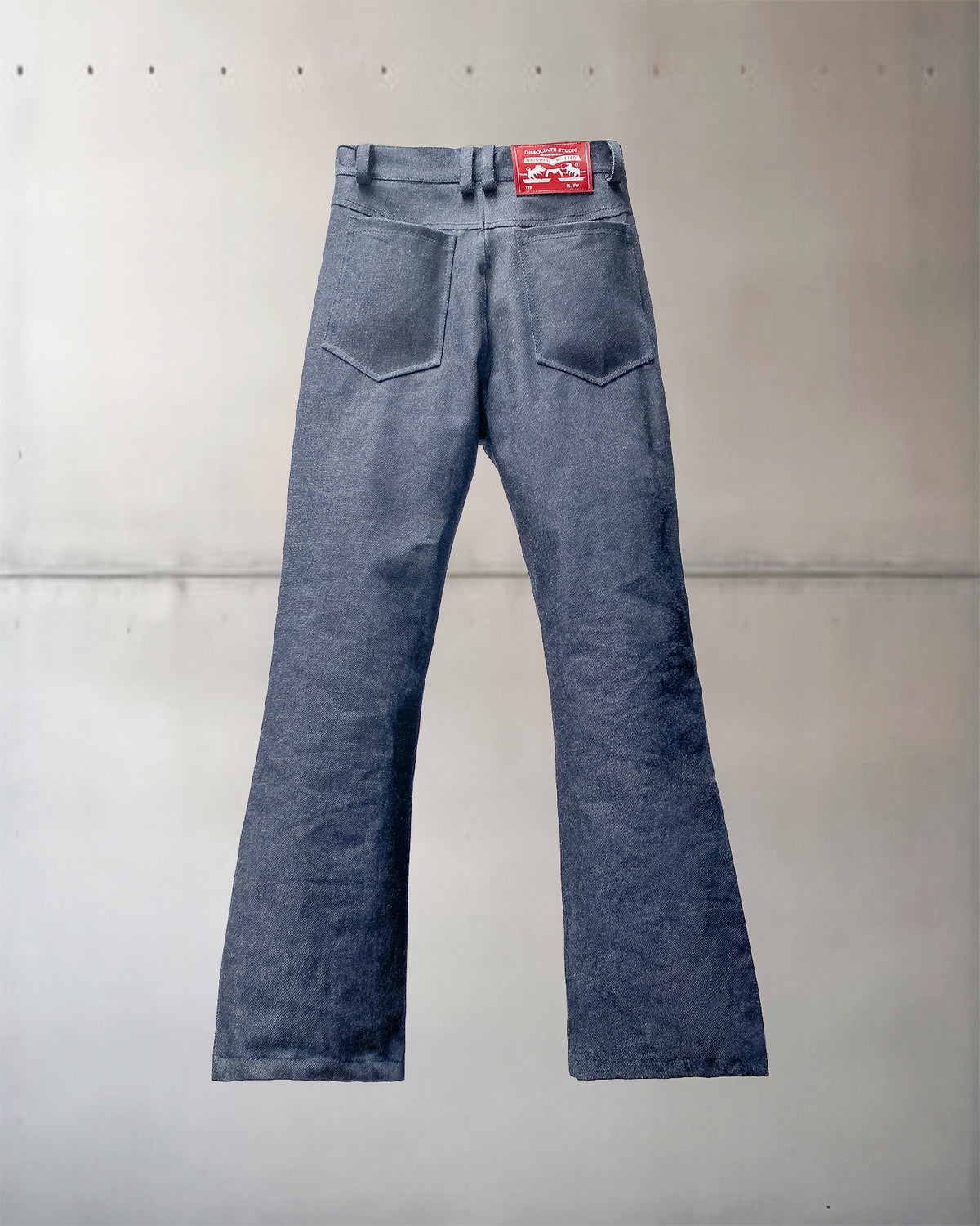 3. Bootcut raw denim indigo