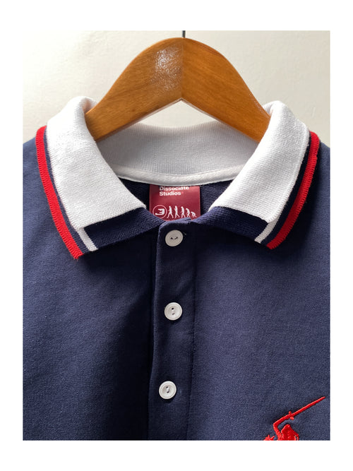 1. Double collar polo