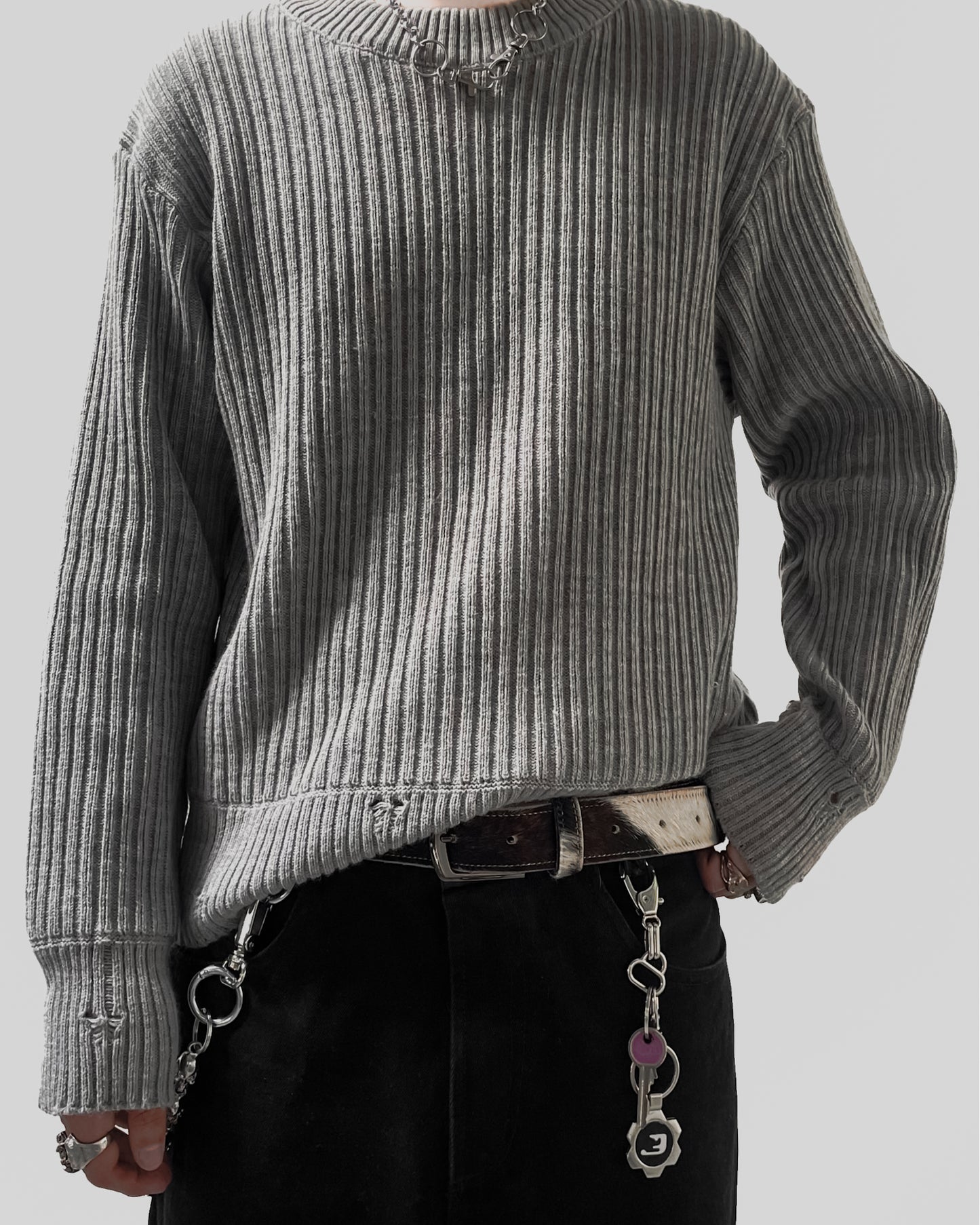 Knit Sweater Grey