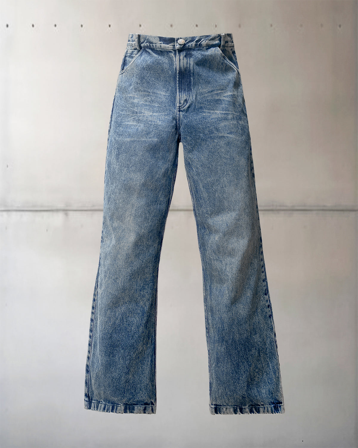 2. Bootcut Washed Denim