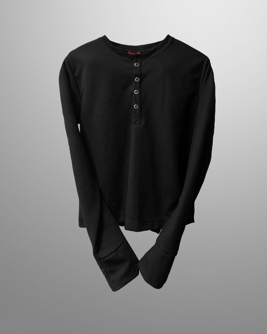 Henley Tshirt - BLACK