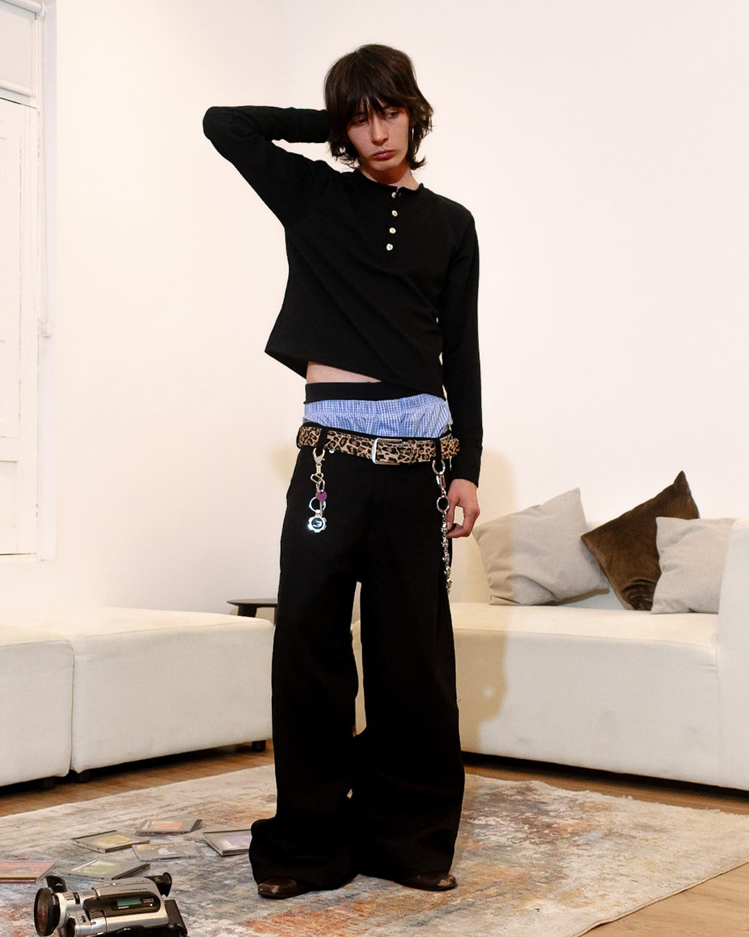 Henley Tshirt - BLACK