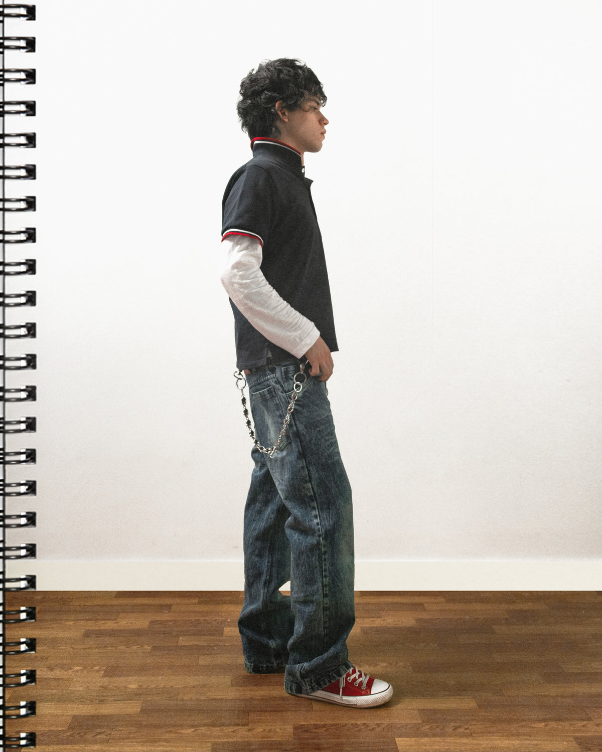 2. Bootcut Washed Denim
