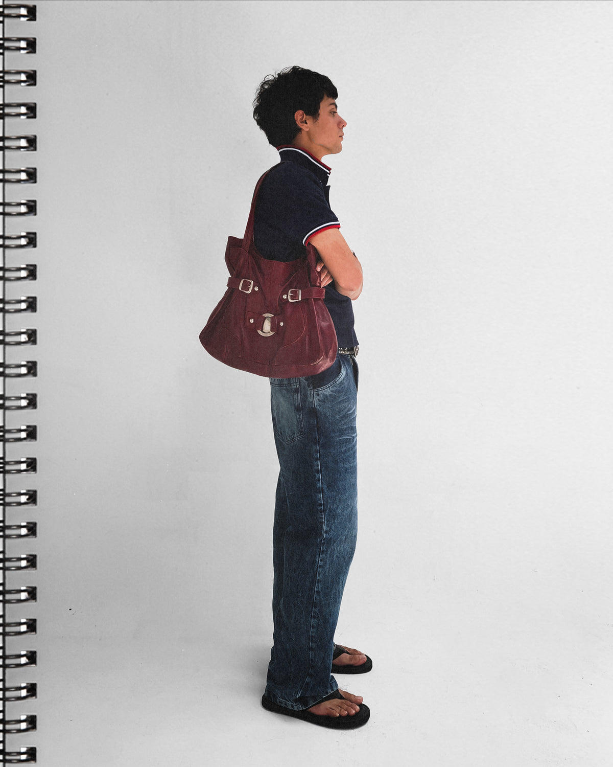 1. Double collar polo