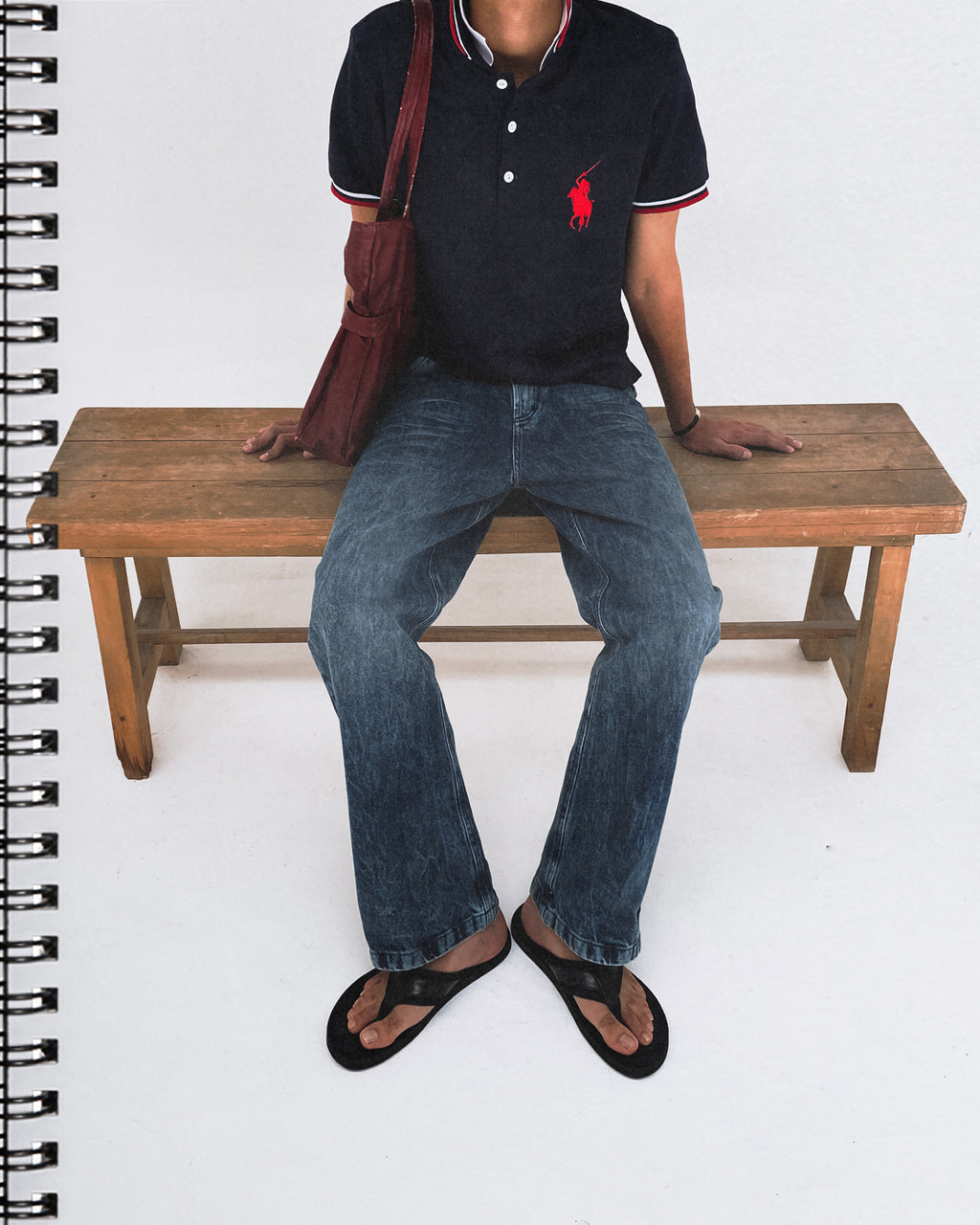 2. Bootcut Washed Denim