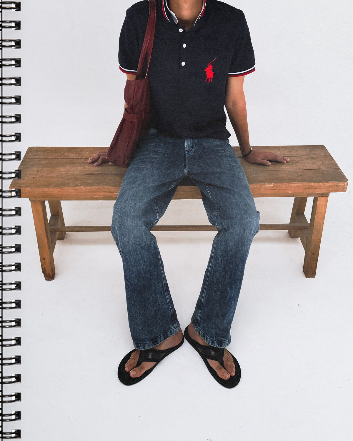 2. Bootcut Washed Denim