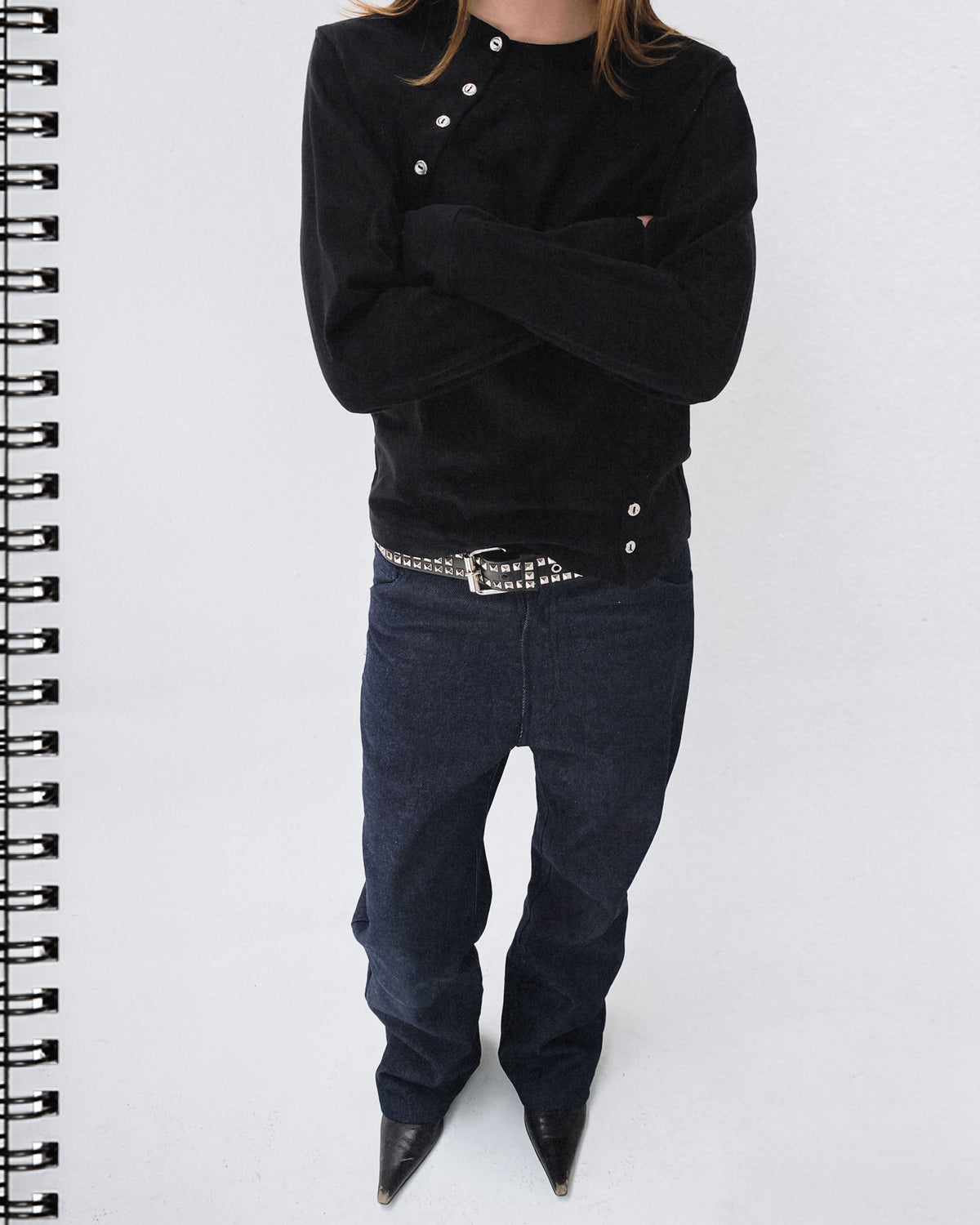 3. Bootcut raw denim indigo