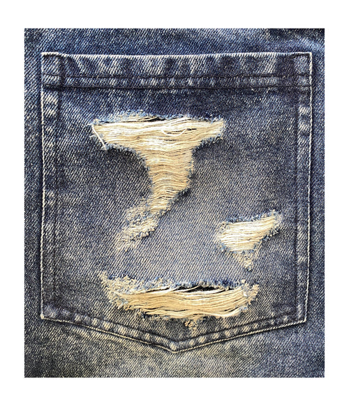 2. Bootcut Washed Denim