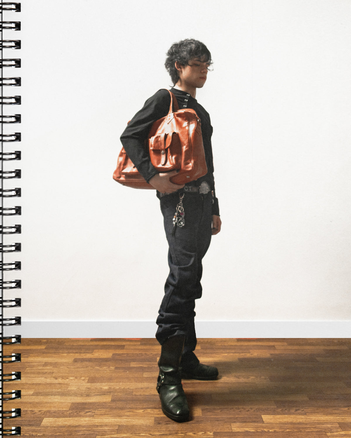 3. Bootcut raw denim indigo